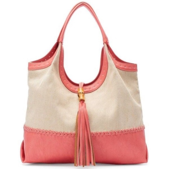 Big Buddha Handbags - Big Buddha Coral Tassel Shoulder Bag Tote NWT